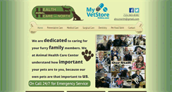 Desktop Screenshot of animalhealthcarenorth.com