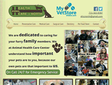 Tablet Screenshot of animalhealthcarenorth.com